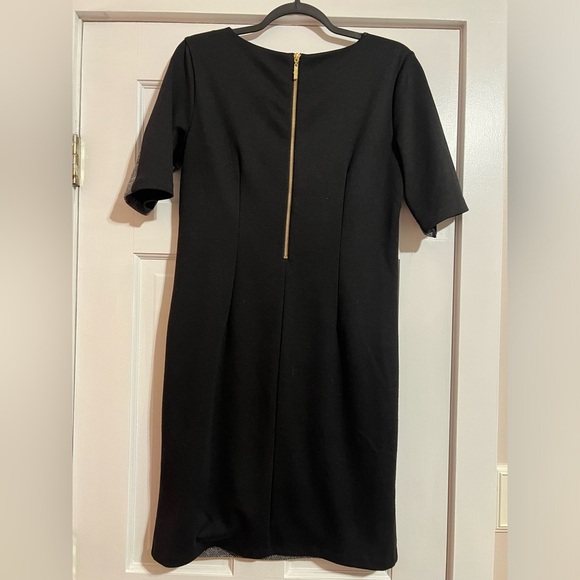 #138 DANA BUCHMAN • BLACK/GREY COLOR BLOCK • MIDI DRESS - Picture 4 of 5